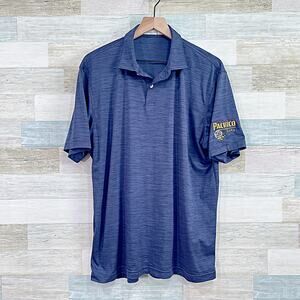 Cerveza Pacífico Clara Peter Millar Featherweight UPF Polo Blue Beer Mens Large
